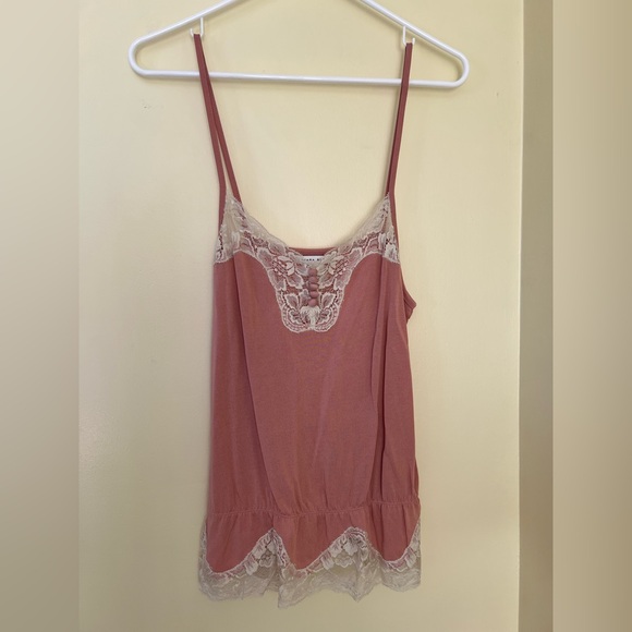 Banana Republic Tops - Banana Republic Pink Lace Cami